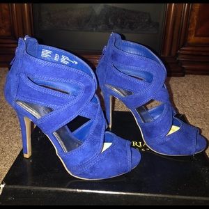Royal blue heels